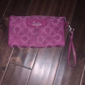 Purple coach wallet